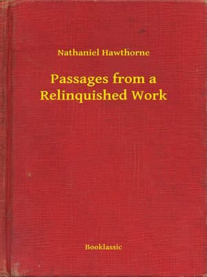 cover image of Passages from a Relinquished Work